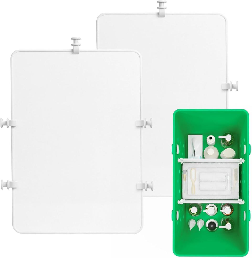 2PCS Divider Tray for Bogg Bag - Beach Bag Accessories for Bogg Bags Original X Large - Organizing Bags and Divide Space (White)
