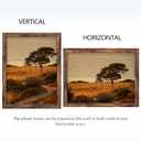 18x24 Picture Frame, Brown 18 x 24 Poster Frame for Horizontal or Vertical Wall Mounting, 1 Pack