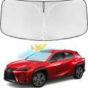 for Lexus UX 300h/260h/250h/300e/200 2019-2026 Windshield Sun Shade - 4 Layers Car Sunshade for Front Windows Shade Cover Custom Fit UX Sun Visor 250T Retractable Shade Blocks UV Rays Car Accessories