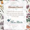 5 x Aesthetic Heavy Canvas Tote Bag with Pocket for Women, Cloth Gusseted Totes Bag with Pattern for Shopping (Bloom)