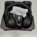 Wireless Headset with Mic for Work-Bluetooth 5.3 Headset with Noise Cancelling, Wireless Headsets with 65Hrs Battery & 10Min Fast Charge, Smart Dock with Digital Display for PC/Computer/Teams (Black)