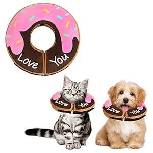 Dog Donut Collar - Soft Dog Cones for Large Medium Small Dogs, Inflatable Dog Cone Alternative After Surgery Pet Recovery E Collars Cones for Dogs and Cats