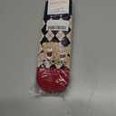 Women Crew Socks Casual Cotton Checkerboard Socks with Cartoon Bear Above Ankle Athletic Socks for Women 5 Pairs Size 5-9