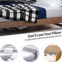 MABOZOO Pillow Wedge for Headboard Gap,Light Grey Bed Wedge Gap Filler Queen Size,Foldable Bed Wedge Pillow for Headboard,Foam Mattress Gap Filler,60"x6"x6"