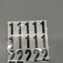 1.5 inch Self Adhesive Numbers for Mailbox, House Numbers, Reflective Mailbox Number, Trash Cans Number, for Outside, 60 PCS (Black/White)