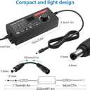 SHNITPWR Universal Power Supply DC 24V 12V 5V 6V 9V 14V 19V Adjustable AC/DC Adapter 100V~240V AC to DC Variable Power Converter Multi-Voltage 3.5V ~ 24V 6A 144W Power Adapter 14 Tips LCD Display