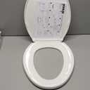 KOHLER 20110-0 Brevia, Slow Close Toilet Seat, Elongated Toilet Seat, Grip-Tight Bumpers Quick-Attach Hardware, White