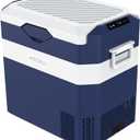 12 Volt Refrigerator Car Fridge Portable 12V 40 Quart Freezer Compressor Cooler 12V/24V DC 110240 V AC for Truck Van RV Camper SUV and Home Use (Blue (White))