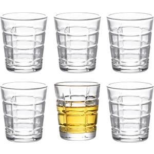 Regal Trunk - Shot Glasses Set of 6 (2oz) - Tall Shot Glasses - 6 Shot Glass Set - Caballitos Tequileros - Shot Glass 2oz - Double Glasses for Alcohol - Concertina
