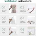 HOMEIDEAS Pure White French Door Curtain, Privacy Blackout Door Curtains, 26 X 80 Inch Shades for Glass Window, Thermal Insulated Covering Tie Up Shade for Bedroom, 1 Panel