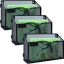 3 Packs 1 Tier A4 Mesh in Tray Hanging Wall File Holder Magazine Document Holder Mail Organiser Magazine Storage Rack,Durable Metal Mesh Filing Storage, Black