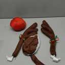 Christmas Car Reindeer Antlers with Red Nose, Tail & Jingle Bells Kit, Vehicle Xmas Decoration Rudolph Reindeer for SUV, Van, Truck