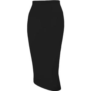 Tapata Women's Office Work Pencil Skirt Stretch High Waist Below Knee Bodycon for Business Casual (X-Large, Black)
