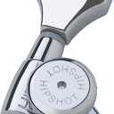 Hipshot 6GLO Grip-Lock Locking Guitar Tuning Machines 3+3 - Universal Mounting Plate UMP included - Chrome