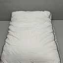 YOUR MOON Organic Wool Pillow King Size, Soft Support Gusseted Bed Pillow for Sleeping, Fluffy Thick Down Alternative Pillows for Side Sleeper, 100% Cotton Cover (White)