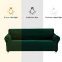 Joccun Christmas Stretch Loveseat Couch Cover Slipcover, 1-Piece Sofa Cover for 2 Cushion Couch Spandex Jacquard Washable Furniture Protector Cover for Living Room,Kids,PetsLoveseat,Hunter