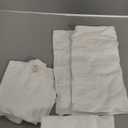 Organic Burp Cloths Baby Boy, Girl - 6-Pack Large 100% Cotton Burping Cloths for Babies, Spit Up Rags, Super Absorbent, Ultra Soft Newborn Rag, Gender Neutral, Machine Washable, Durable (Soft White)