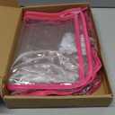 Clear Beach Bag Organizer Original Accessories for Simple Modern Extra Large Organizing Your Bags and Divide Space,Transparent & Black