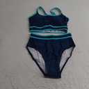 BMJL Women's High Waisted Bikini Sets Sporty Two Piece Swimsuits Color Block Cheeky High Cut Bathing Suits XS