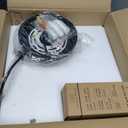 KoKo&Yukina 10" Globe Pendant Light Black Mid Century Pendant Light Mid Century Adjustable Hanging Light Fixture Matte Black Finished with Milk Glass Lampshade for Dining Room Bedroom Kitchen Island