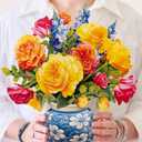 Freshcut Paper Pop Up Cards, Sorbet Roses, 12 Inch Life Sized Forever Flower Bouquet 3D Popup Greeting Card, Anniversary Cards, Valentine's Day Gifts, Mother's Day Card, Blank Notecard & Envelope