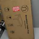 Large Bed Table Tray with Support Bar and Foldable Legs, Bamboo Breakfast Food Trays Table for Bed Sofa Eating and Laptops, TV Lap Tray Table on Couch (Applied for Invention Patent) (20x13x9.4 In, Vintage Brown)