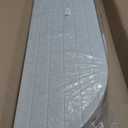 Foldable Bulletin Board 47x24 inches, 0.35" Thick Felt Wall Tiles, Large Cork Board with Adhesive Sticker, Round Edges Wall Panels for Office Bedroom Living Room, Decorative Board (Beige)