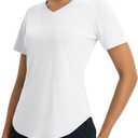 baleaf Women's Short Sleeve Shirts UPF 50+ Sun Shirt V Neck UV Workout Moisture Wicking Quick Dry T-Shirts
Size -L