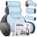 The Adjustable Large Back Pillow for Bed Sitting Up-Ergonomic Back, Neck, and Lumbar Support Pillow-Reading Pillow-Bed Pillow for Sitting Up - Perfect for Elderly, Pregnant Women, and Kids.