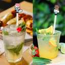 11PCS Couple Bear Straw Cover Caps for Tumblers,PVC Silicone 10mm Dringing Straws Toppers Protector Dust-Proof Reusable Bulk, BPA Free, Eco-Friendly fit for Party Gifts