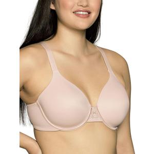 Vanity Fair Women's Full Figure Beauty Back Smoothing Bra, 4 Way Stretch Fabric, Lightly Lined Cups up to 38H US(Underwire - Quartz)