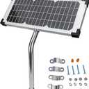 FM123 10W 12V Solar Panel Kit for Battery Charger Compatible with Mighty Mule GTO PRO Automatic Gate Openers Replacement for MM571W MM371W MM271 MM360 MM260 FM350 FM200 FM500 FM502 FM700