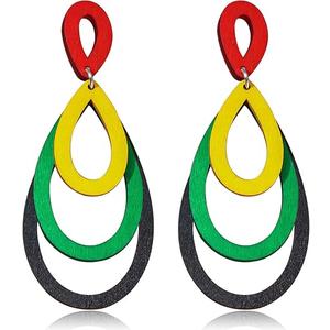 Zszkoz Juneteenth African Earrings