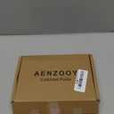 10 Pack 1.53 Inch (39 mm) Round Walnut Wood Single Hole Drawer Handles, Cabinet Knobs 1 Hole Hardware Handles Decorative Furniture Knobs for Dresser Wardrobes