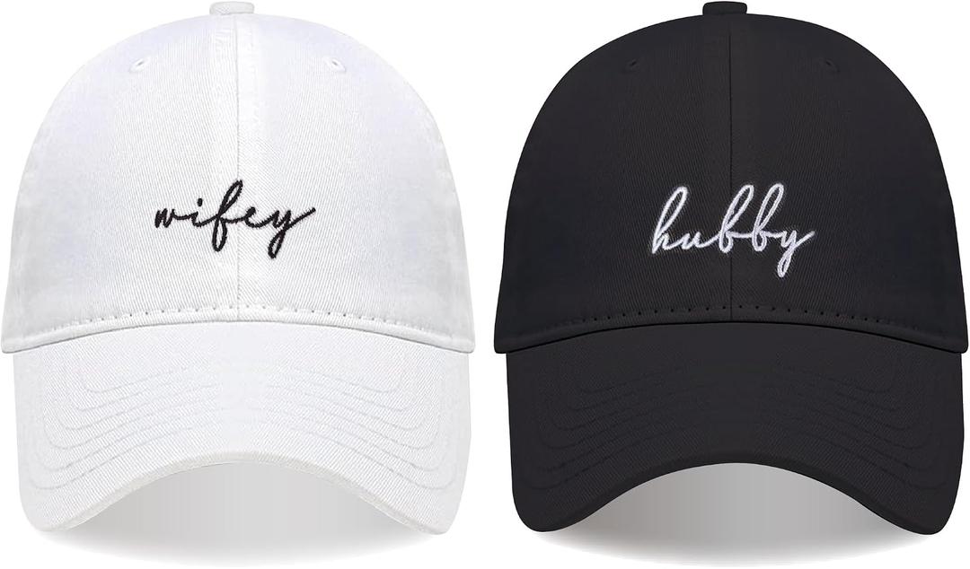 Mr and Mrs Hats for Honeymoon Essentials,Engagement Gifts for Couples,Wedding Gifts for Bride and Groom