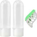 Herb Keeper for Refrigerator with Herb Peeler - 2 Sets Herbs Saver & Vegetable Preservation Container, Extends Freshness Up to 2-3 Weeks for Cilantro, Basil, Parsley, Mint & Greens