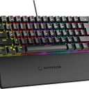 Rampage Plower K60 Mechanical Gaming Keyboard – 62 Keys, LED Backlit, Anti-Ghosting, 1.5M USB Wired, Compact 60% Layout, Windows & Mac Compatible, Black(Blue Switch)