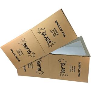 UBOXES 3 Picture & Mirror Moving Boxes for Large Pictures up to 40x60" (Includes 12 pieces, to fit 3 sets of Mirror) , Kraft