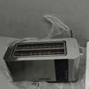 Mueller UltraToast Full Stainless Steel Toaster 4 Slice, Long Extra-Wide Slots for Bagels and Waffles, 6 Browning Levels, LED Display, Cancel/Defrost/Reheat Functions & Removable Tray, Kitchen Gadgets, Silver