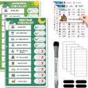 Upgraded Slider Morning/Bedtime Routine Chart for Kids Toddlers - Magnetic Kids Chore Chart for 2 Kids, Dry Erase Chore Chart for Kids, Visual Schedule for Kids