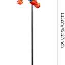 44" Parrot Garden Wind Spinners - Metal Outdoor Stakes Kinetic Wind Spinner Windmills Decor, Wind Sculpture Yard Art Decorations for Patio, Lawn & Garden