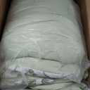 Luxudecor Floral King Comforter Set 7 Pieces Bed in a Bag, Sage Green Flower with Bird Bedding Set, Soft Reversible Comforter with Sheet Set 104"x90"