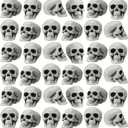 Aoriher 50 Packs Halloween Skull Crafts Skeleton Heads Plastic Human Skull Head Small Mini Realistic Skeleton for Halloween Bar Home Table Decorations Party Supplies