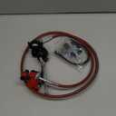 Mega Moto 80cc Mini Bike Hydraulic Brakes Kit with 180mm Disc Brake Rotor Compatible with Monster Moto 105cc mm80 Minibike GMB100 Coleman RB100 RT100 Parts Rear Brake Caliper Mounting Bracket