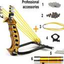 COOY Slingshot,Wrist Sling Rocket Professional Hunting Slingshot with Heavy Duty Launching Bands, High Velocity Catapult