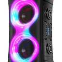 Party Bluetooth Speaker: 300W Peak Powerful Loud Stereo Sound Deep Bass, Large Portable Wireless Speakers with Subwoofer, TWS Dynamic Light Show 15H Playtime for Outdoor Camping Backyard Beach