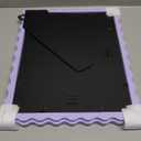 11x14 Picture Frame with Real Glass, Wooden Wavy Photo Frame with 8x10 Mat for Tabletop and Wall Hanging, Purple, 2 Pack