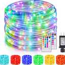 99Ft LED Rope Lights Outdoor, 18 Colors Changing Fairy String Light Plug in with Remote, IP68 Waterproof 300 LEDs Multicolor Twinkle Christmas Lights for Bedroom Patio Halloween Holiday Decor