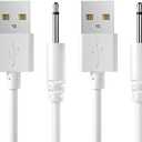 Bicmice 2.7Ft USB DC Charging Cable 2.5mm Fast Charger Replacement Cord - 2 Pack