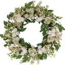 Puleo International 30" Artificial Chrysanthemum and Daisy Floral Spring Door Wreath